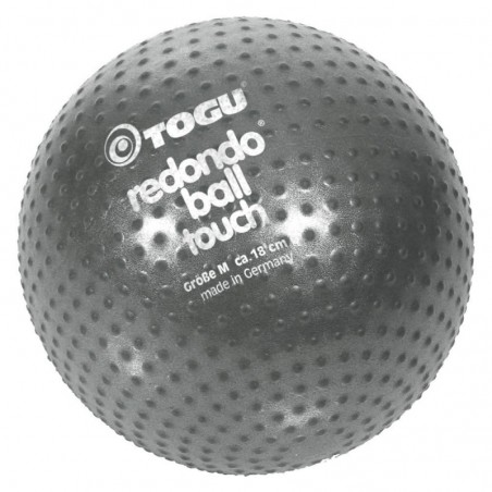 Piłka Redondo z wypustkami sensorycznymi 18cm, antracytowa