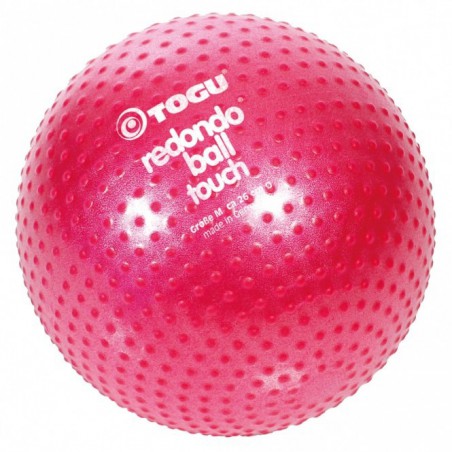 Piłka Redondo z wypustkami sensorycznymi 26cm, rubinowa
