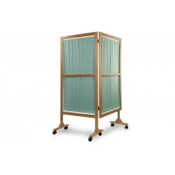 Parawan drewniany 2-częściowy