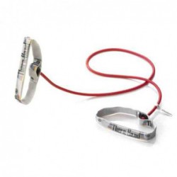 Tubing Thera Band 1,4 metra z elastycznymi uchwytami – czerwony (opór średni)