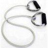 Tubing Thera Band 1,4 metra ze sztywnymi, gąbkowymi uchwytami – srebrny (opór super mocny)