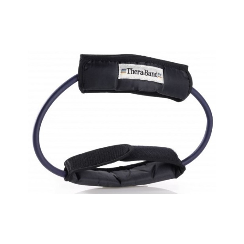  Tubing loop Thera Band z manżetami – niebieski (opór extra mocny)