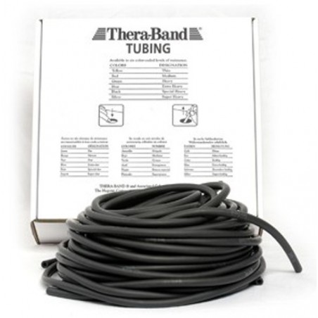 Tubing Thera Band 7,5 m- czarny (opór specjalnie mocny)