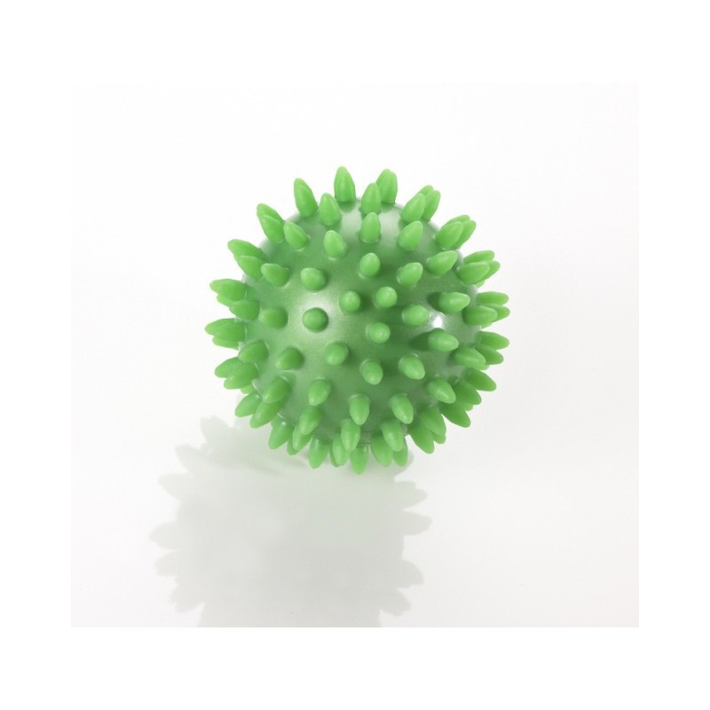 Trener dłoni piłeczka Jeż do ściskania Thera Band zielona - 8 cm 