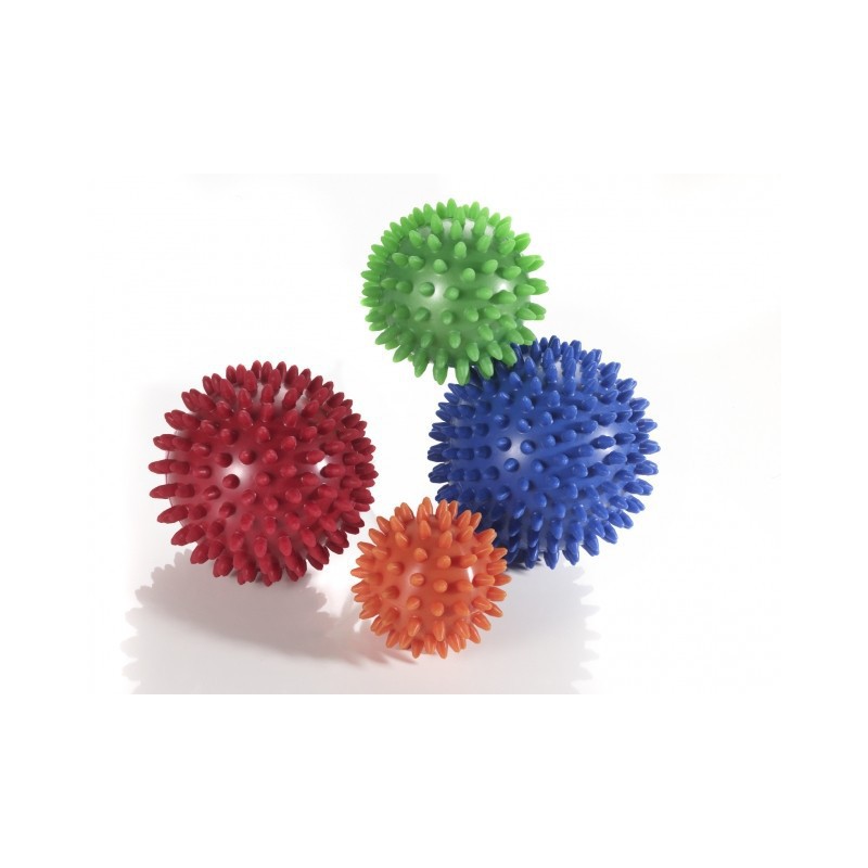 Trener dłoni piłeczka Jeż do ściskania Thera Band zielona - 8 cm 