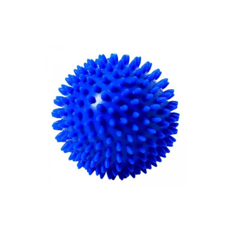 Trener dłoni piłeczka Jeż do ściskania Thera Band niebieski - 10 cm 