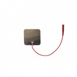 Elektroda cynowa 60 x 60 mm, przyłącze typu "gniazdo" 2 mm