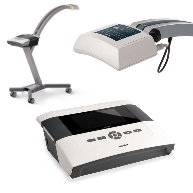 Aparat do laseroterapii PhysioGo 400 C + aplikator skanujący R+IR (660nm/100mW + 808nm/450mW) ze statywem
