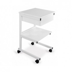 Stolik pod aparaturę aluminiowy II półki + szuflada