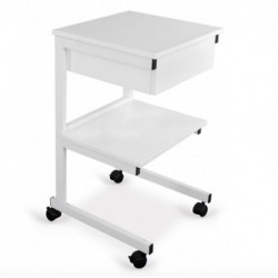 Stolik pod aparaturę aluminiowy II półki + szuflada