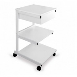 Stolik pod aparaturę aluminiowy III półki + szuflada