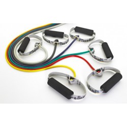 Komplet tubingów Thera-Band® mniejszego oporu 3 x 1,5m, żółty, czerwony, zielony