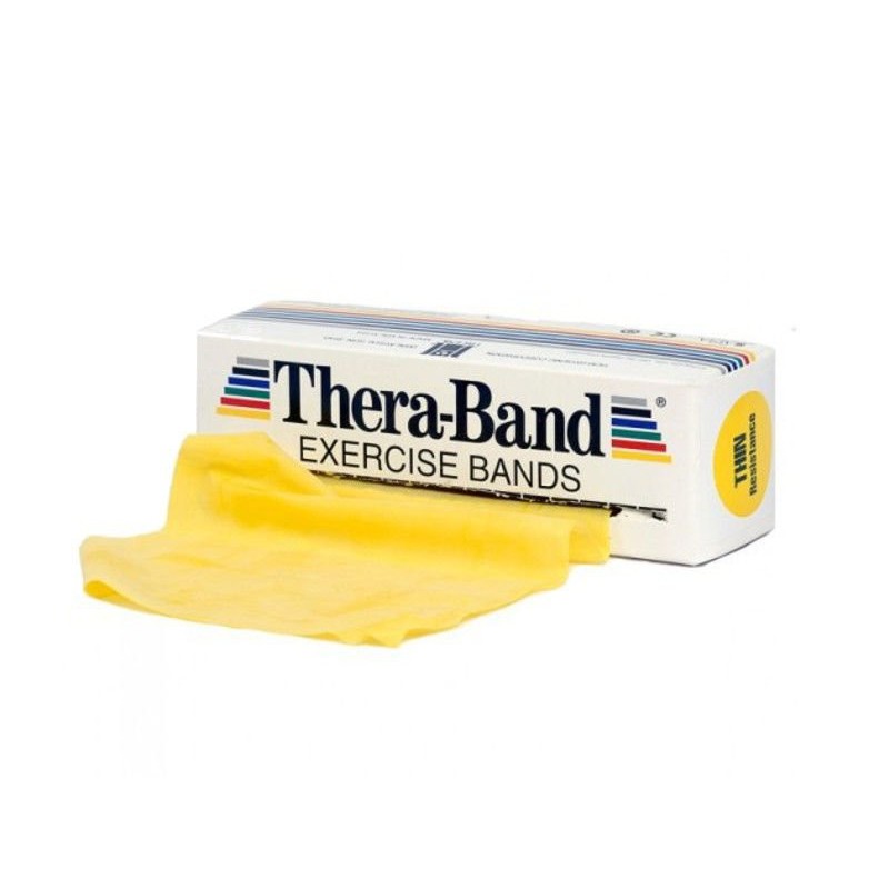 Taśma Thera-Band 1,5m opór słaby, żółta