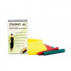 Komplet taśm bezlateksowych Thera-Band® słabszego oporu, 3x1,5m, żółta, czerwona, zielona