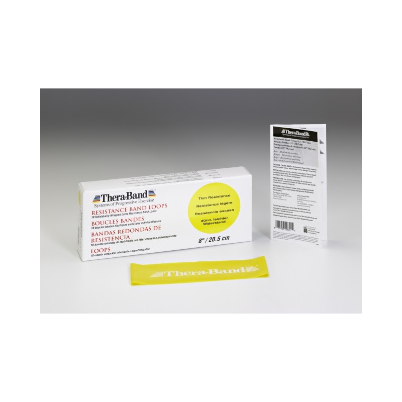 Loop TB- taśma w kształcie pętli 20,5cm opór słaby - kolor żółty