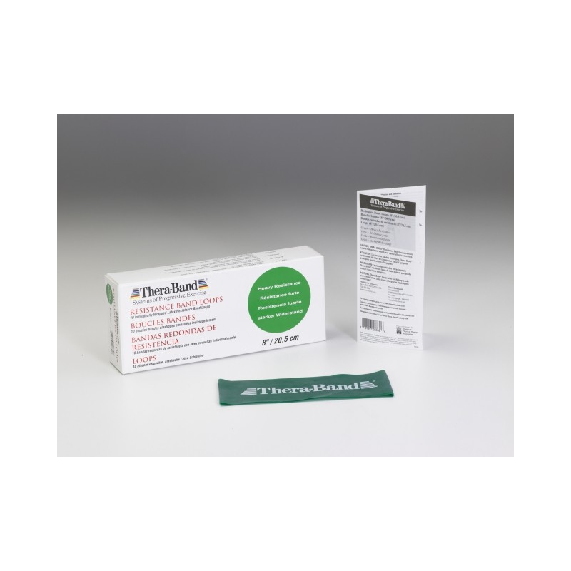 Loop TB- taśma w kształcie pętli 20,5cm opór mocny - kolor zielony