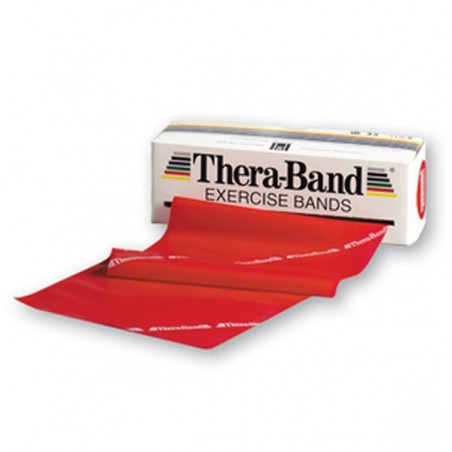 Taśma Thera-Band 1,5m opór średni, czerwona