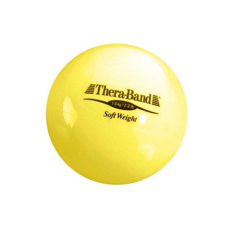 Mała piłka lekarska Thera-Band Soft Weight 1 kg (żółta)