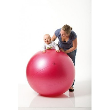 Duża piłka gimnastyczna Puschball ABS Togu 95 cm – rubinowa 