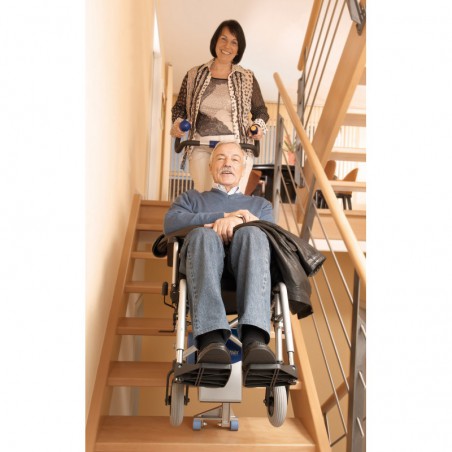 AAT S-MAX Schodołaz z mocowaniem do konkretnego typu wózka inwalidzkiego